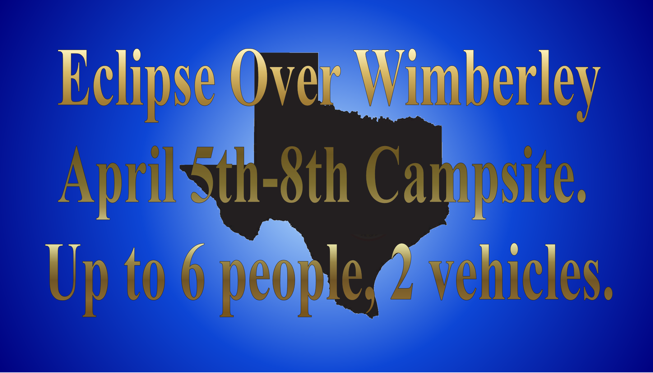 Eclipse over texas lg campsite